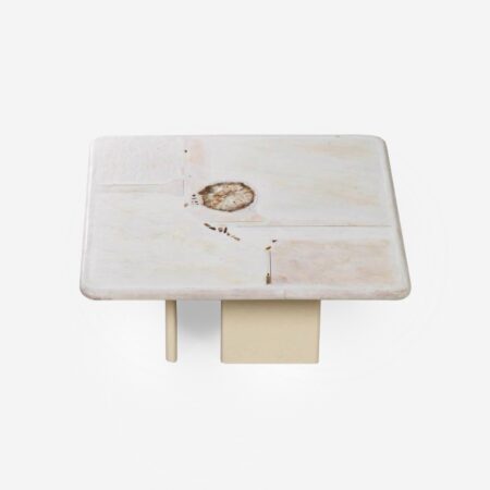 Coffee Table with Etched Metal Top by Heinz Lilienthal, 1970s