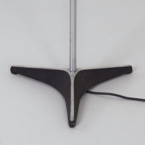 Globe floor lamp by Frank Ligtelijn for Raak Amsterdam, 1960s, smoked glass, 1st edition