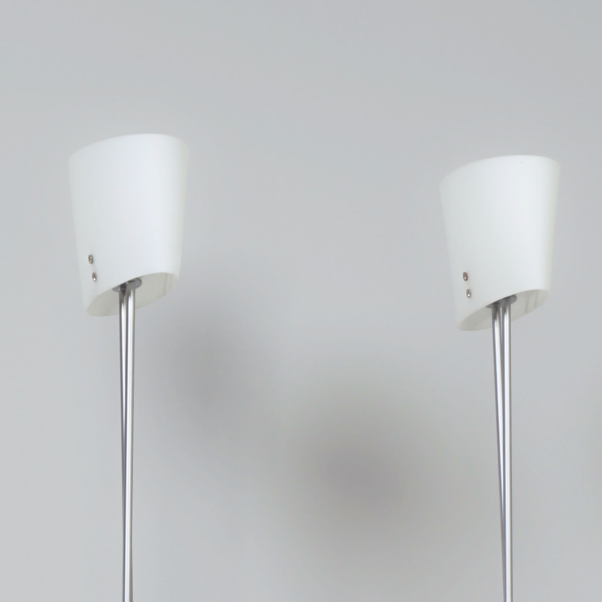 Pair of Vitt Terra floor lamps by Valerio Bottin for Foscarini from the 1990s in Murano glass