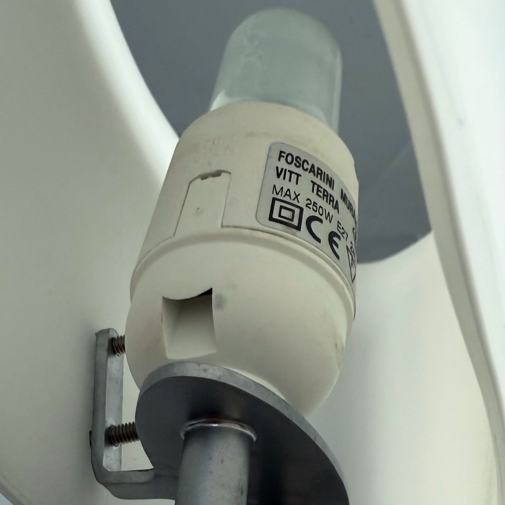 Pair of Vitt Terra floor lamps by Valerio Bottin for Foscarini from the 1990s in Murano glass