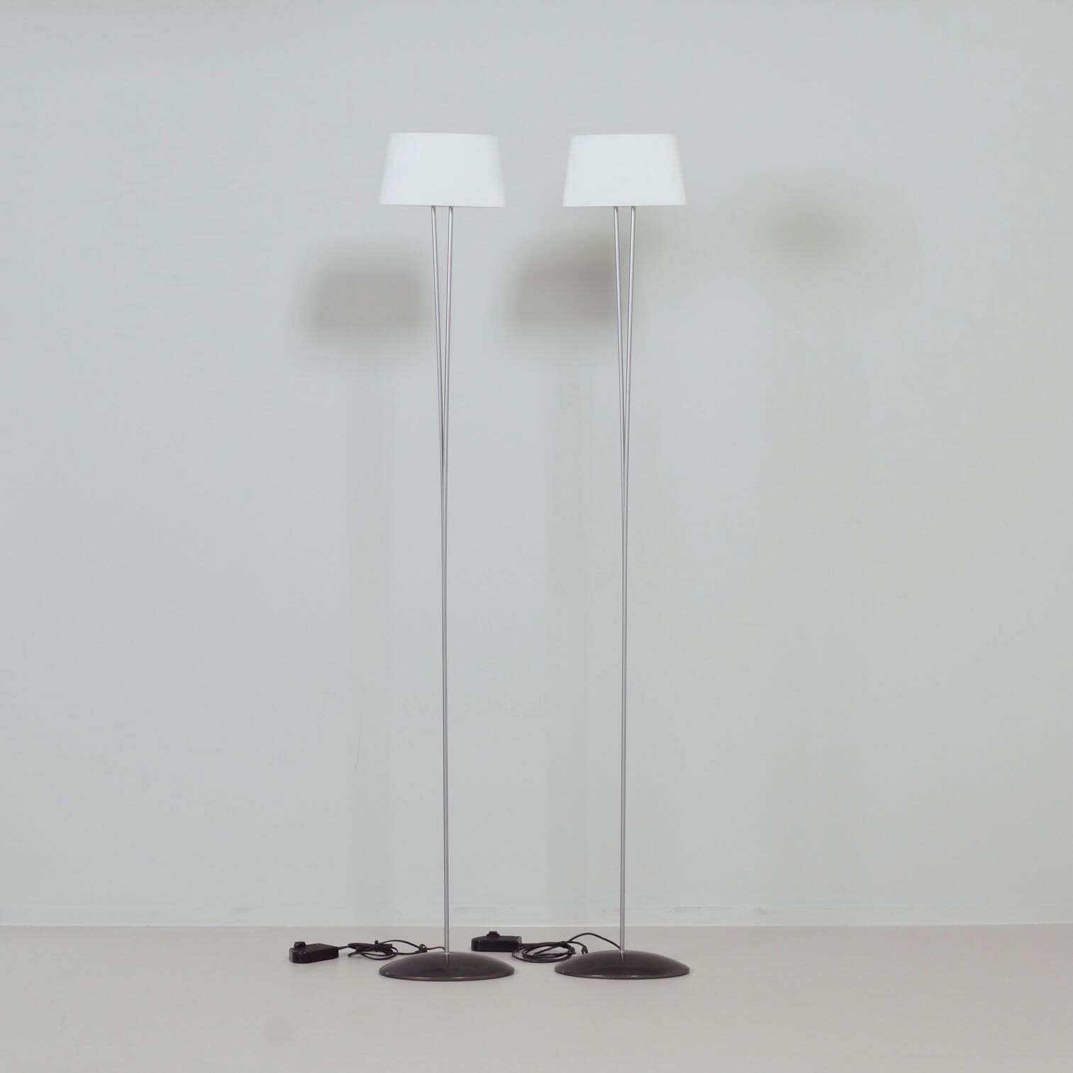 Pair of Vitt Terra floor lamps by Valerio Bottin for Foscarini from the 1990s in Murano glass