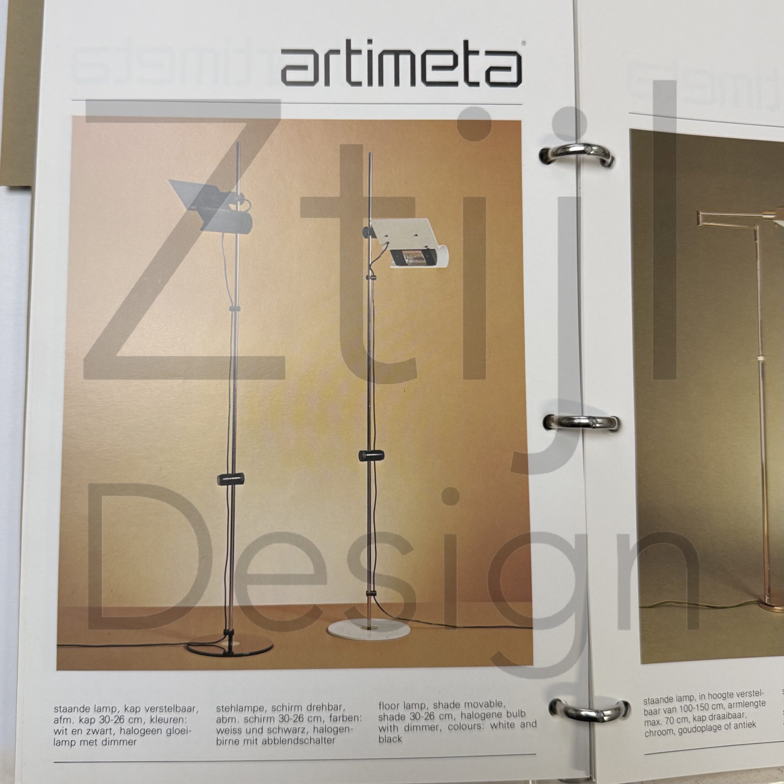 Italian floor lamp by Montecroci and De Carli for Arrelam, 1970s – rotatable and dimmable
