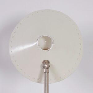 Pinocchio table lamp by H. Busquet for Hala from the 1950s in white metal