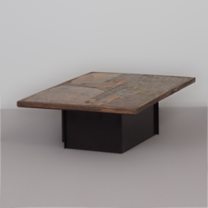 Brutalist coffee table by Paul Kingma from 1982