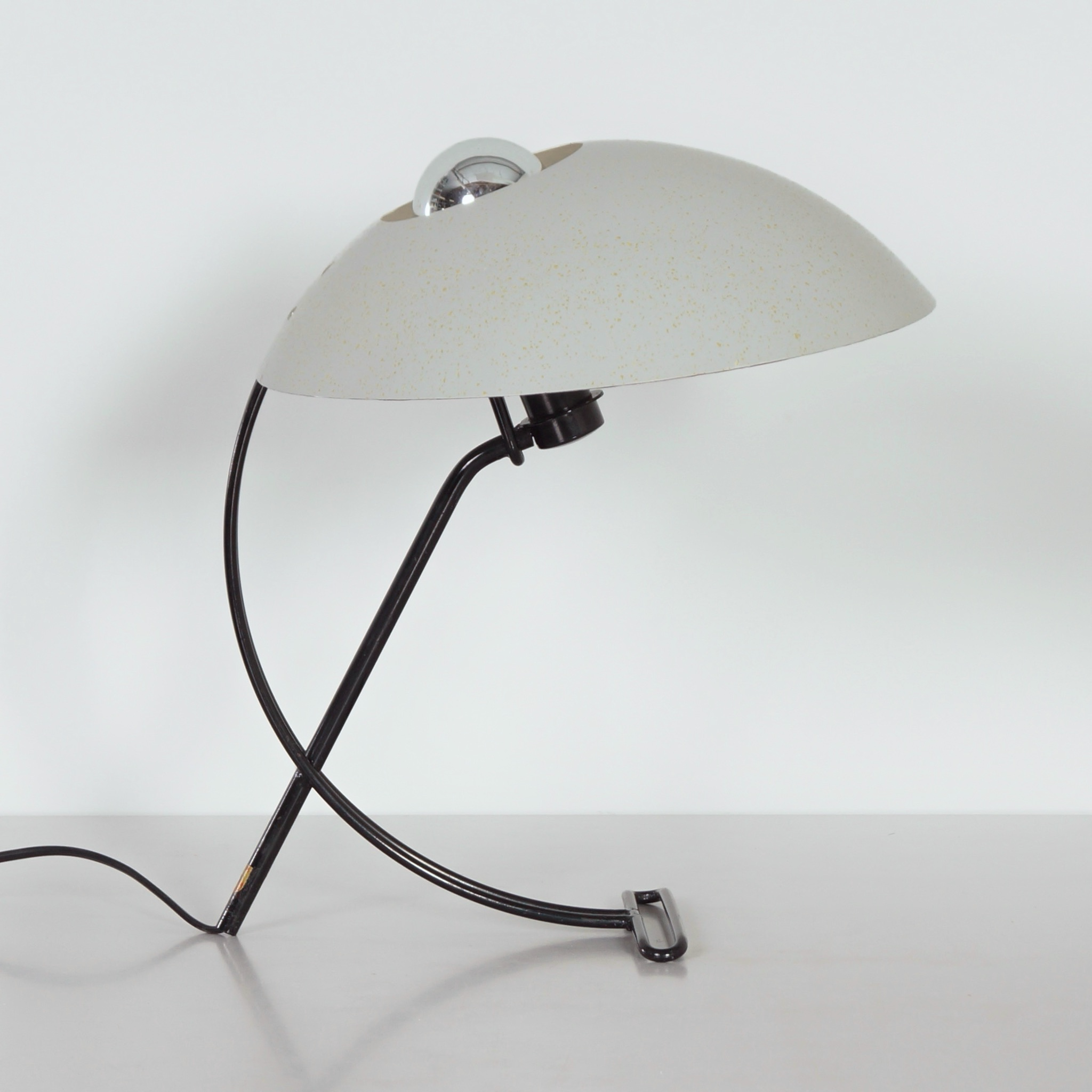 NB100 desk lamp by Louis Kalff for Philips from the 1950s in grey metal