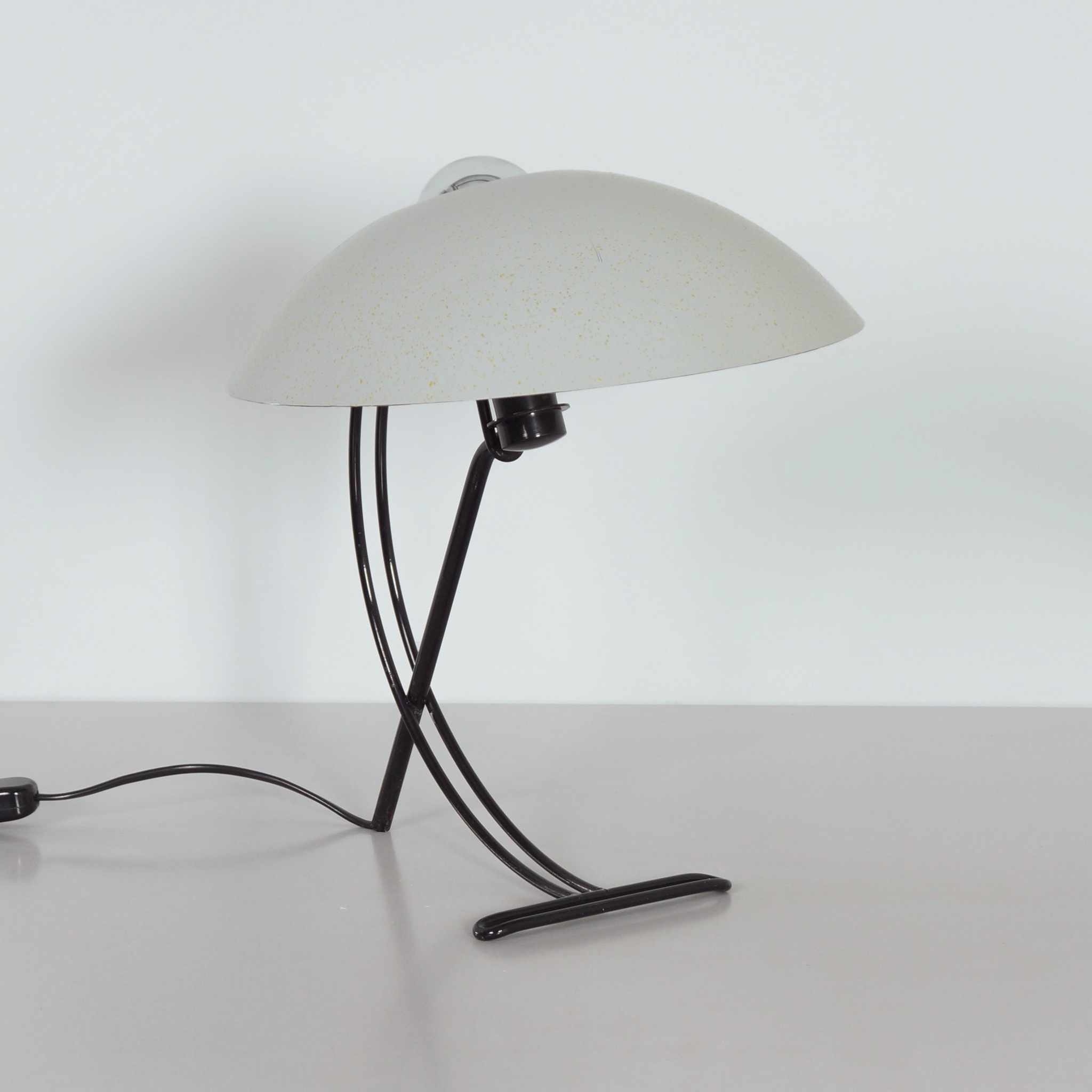NB100 desk lamp by Louis Kalff for Philips from the 1950s in grey metal