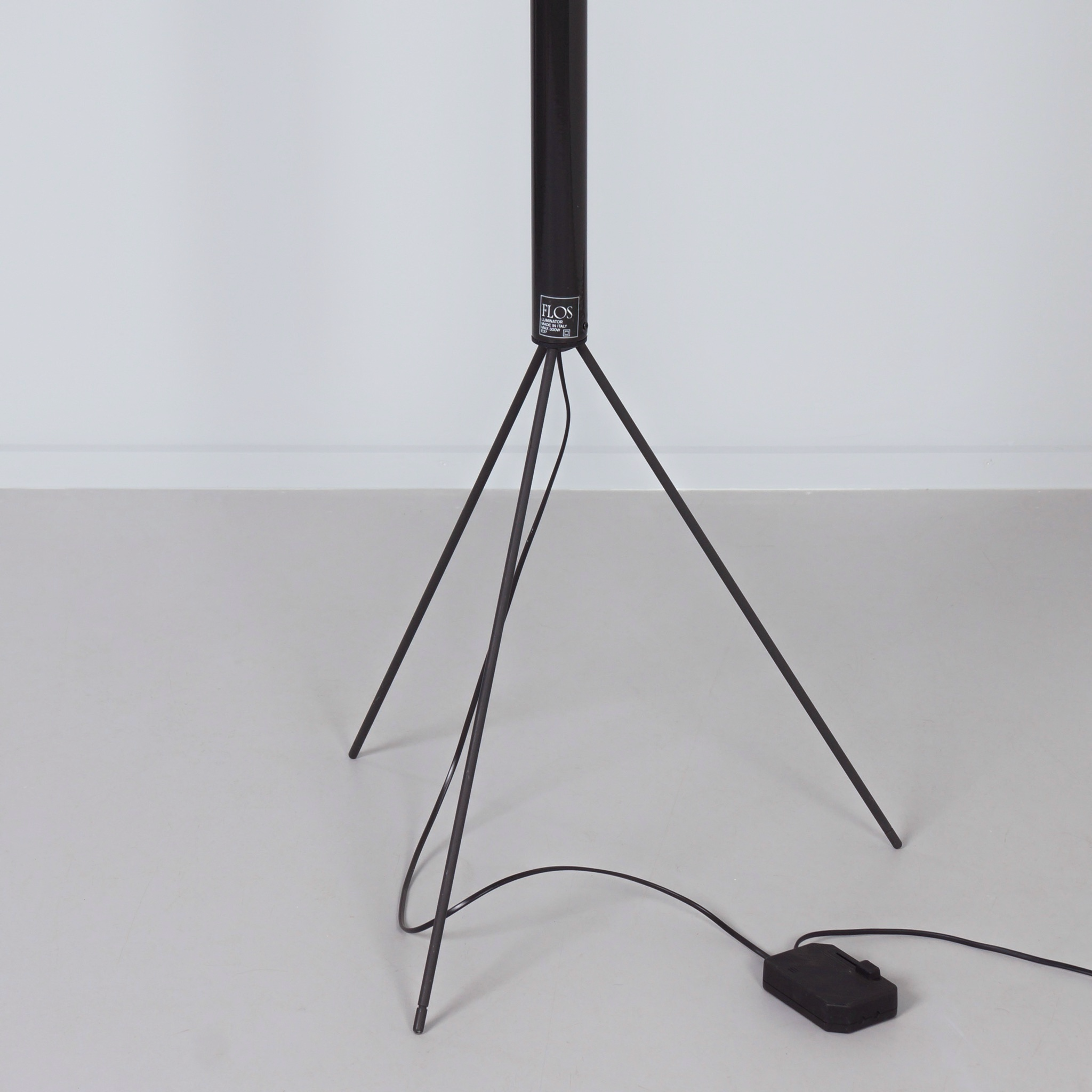 Luminator Floor Lamp by Castiglioni for Flos from the 1990s in Anthracite Grey Metal