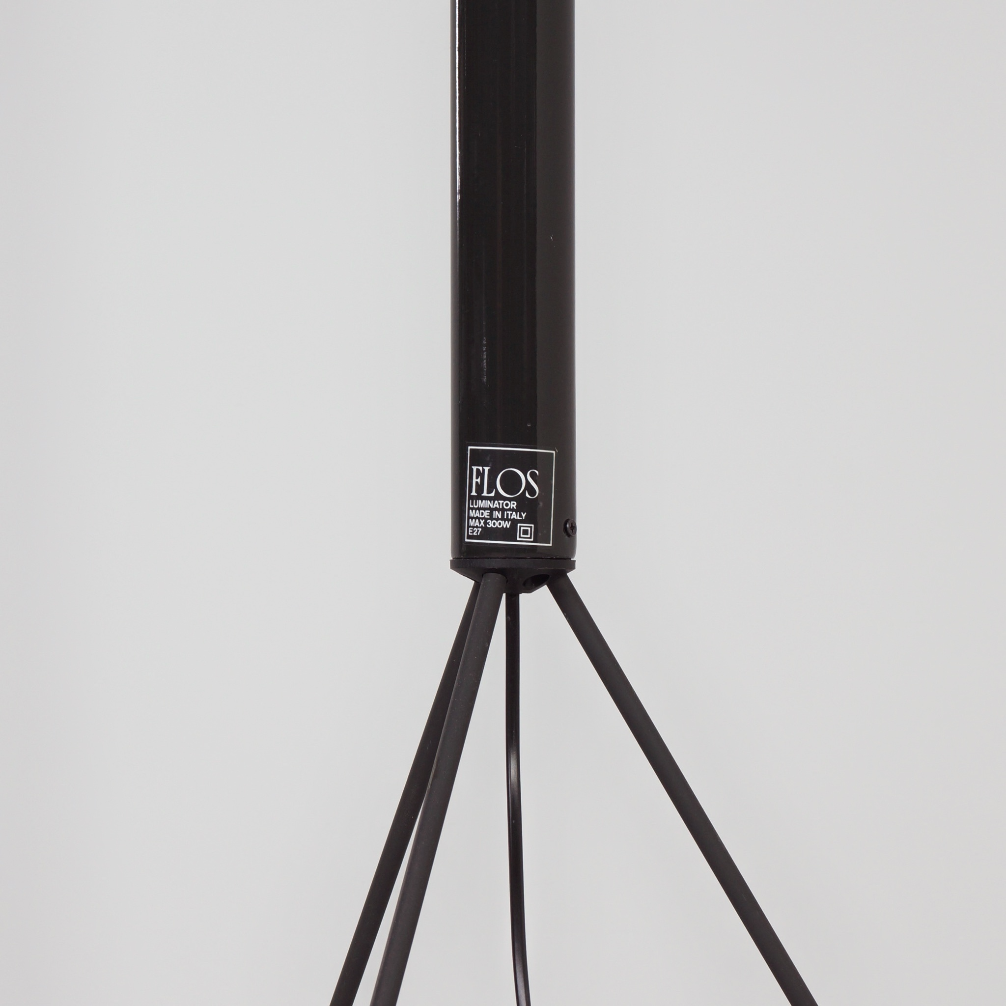Luminator Floor Lamp by Castiglioni for Flos from the 1990s in Anthracite Grey Metal
