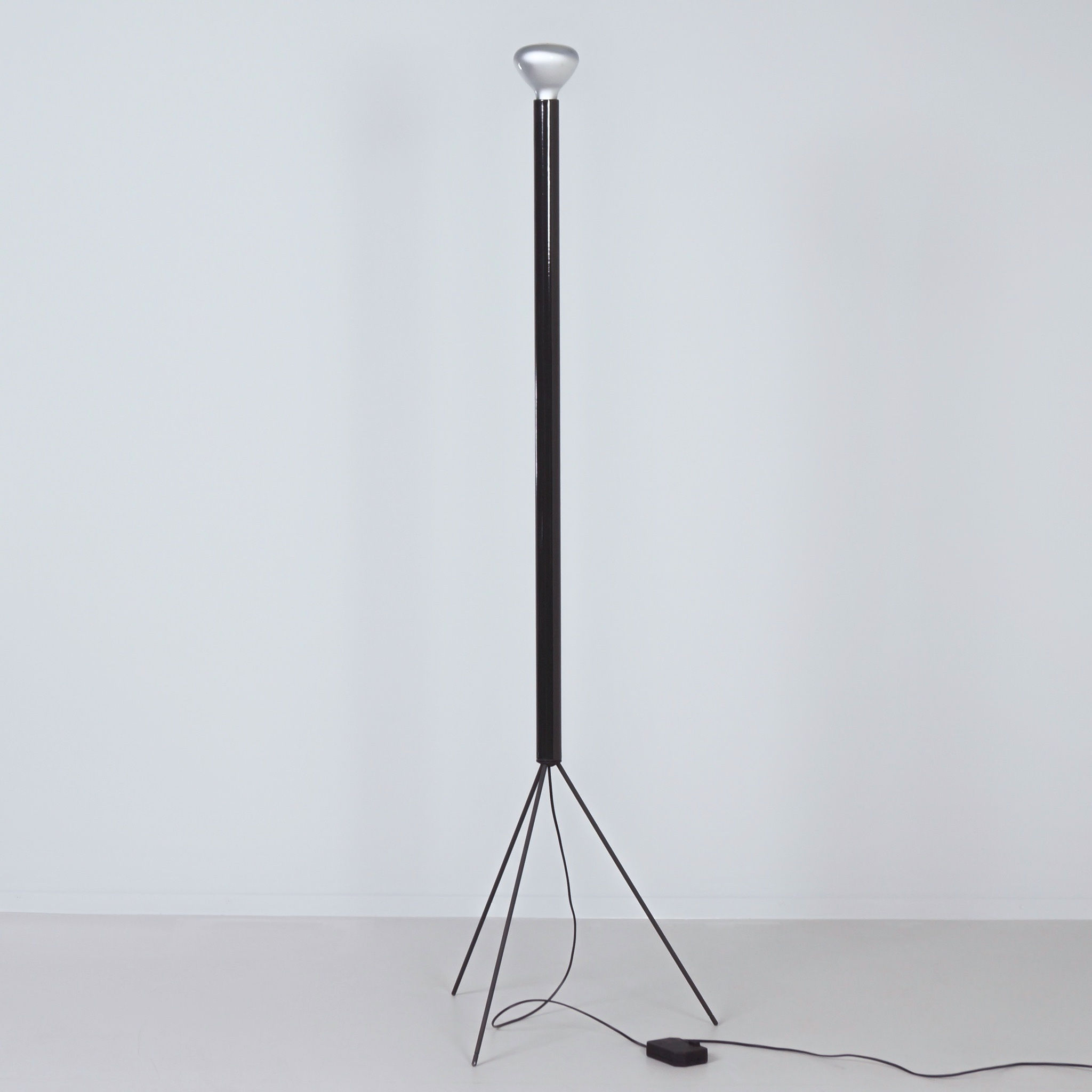Luminator Floor Lamp by Castiglioni for Flos from the 1990s in Anthracite Grey Metal