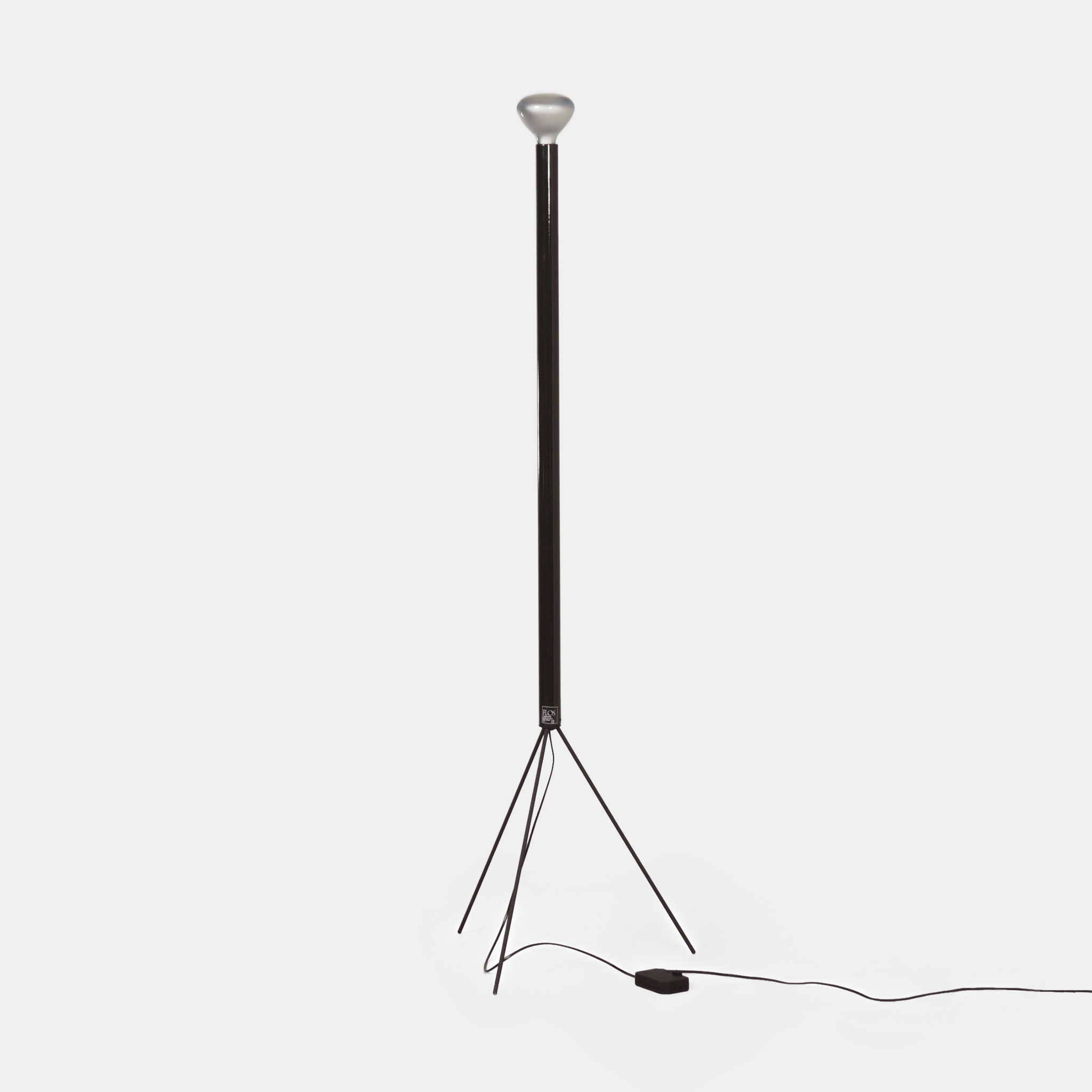 Luminator Floor Lamp by Castiglioni for Flos from the 1990s in Anthracite Grey Metal
