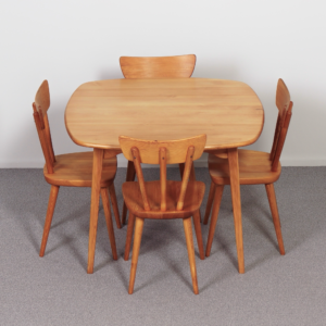 Pine Dining Set by Göran Malmvall for Karl Andersson from the 1950s, Svensk Fur Series