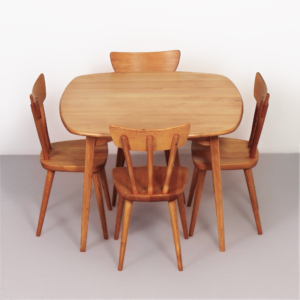 Pine Dining Set by Göran Malmvall for Karl Andersson from the 1950s, Svensk Fur Series