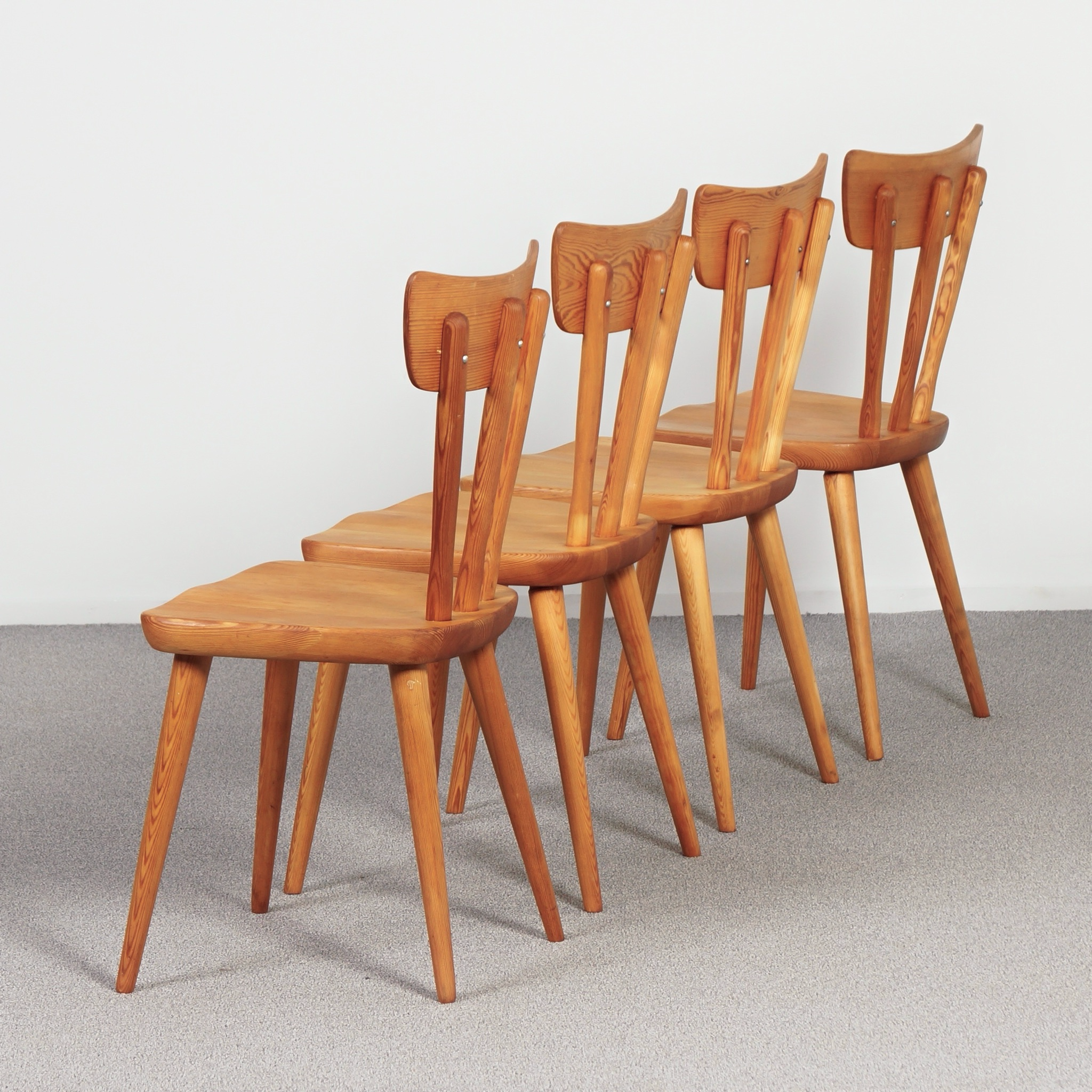 Pine Dining Set by Göran Malmvall for Karl Andersson from the 1950s, Svensk Fur Series