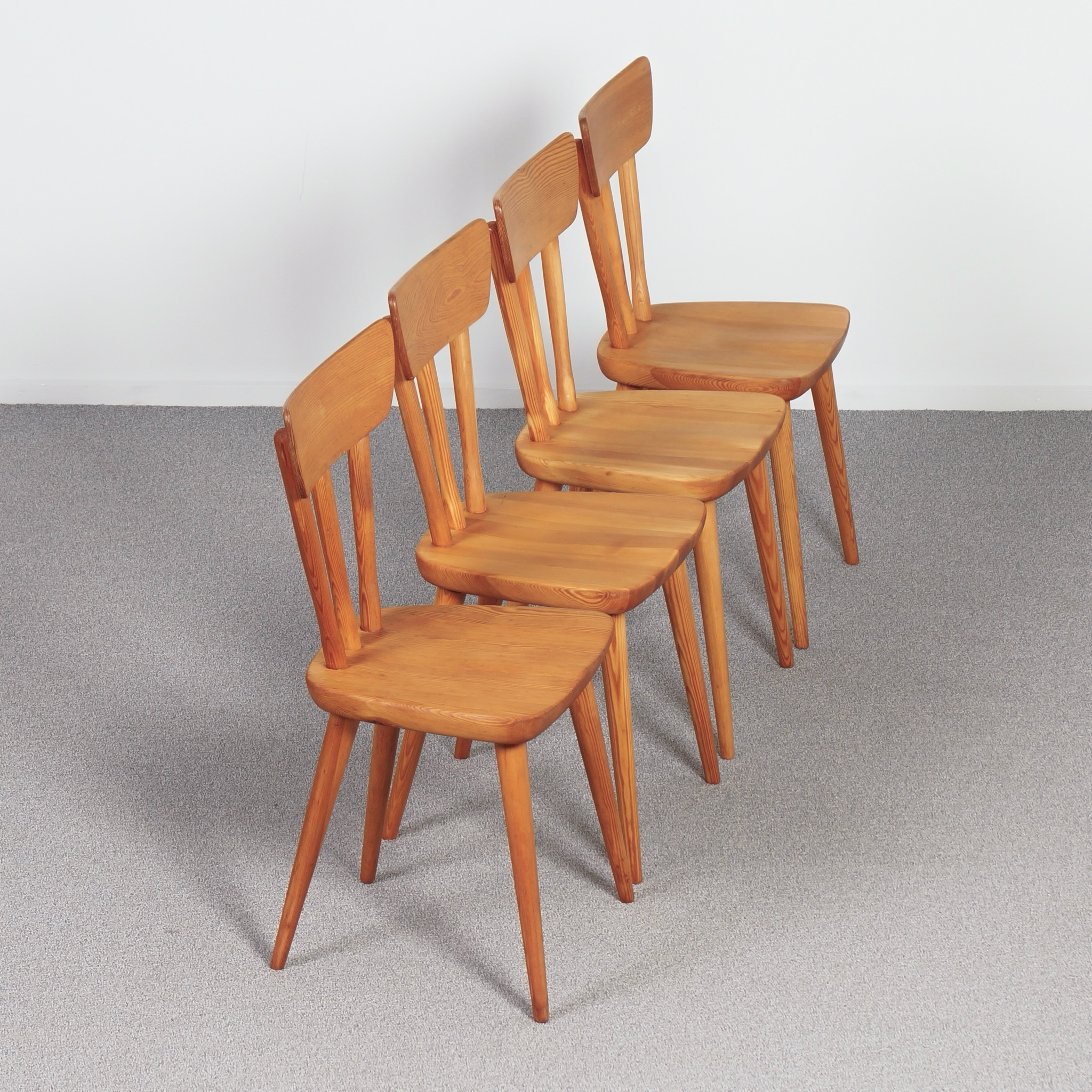 Pine Dining Set by Göran Malmvall for Karl Andersson from the 1950s, Svensk Fur Series