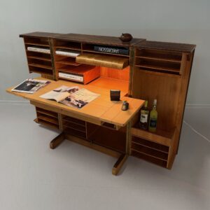 Magic Box desk by Mummenthaler and Meier for Ateliers Genestar from the 1950s in rosewood