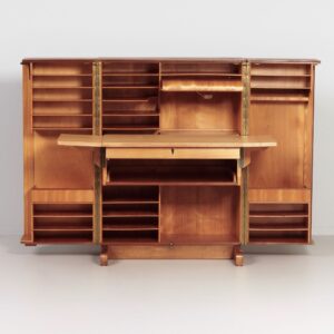 Magic Box desk by Mummenthaler and Meier for Ateliers Genestar from the 1950s in rosewood