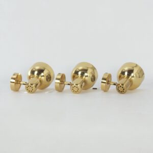 Adjustable brass wall lights from Sweden, 1970s Scandinavian design