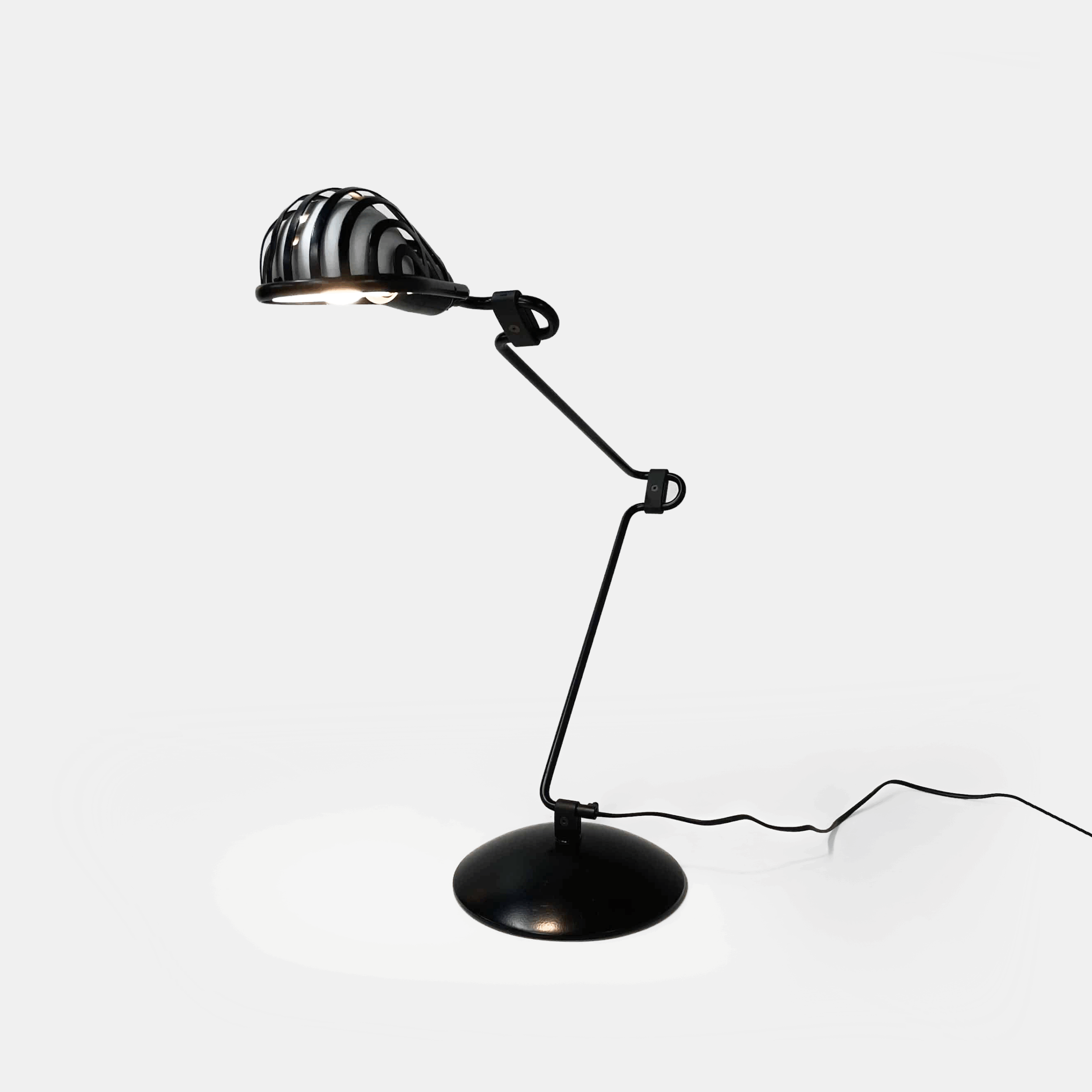 Black Igloo Desk Lamp by Tommaso Cimini for Lumina, 1980s