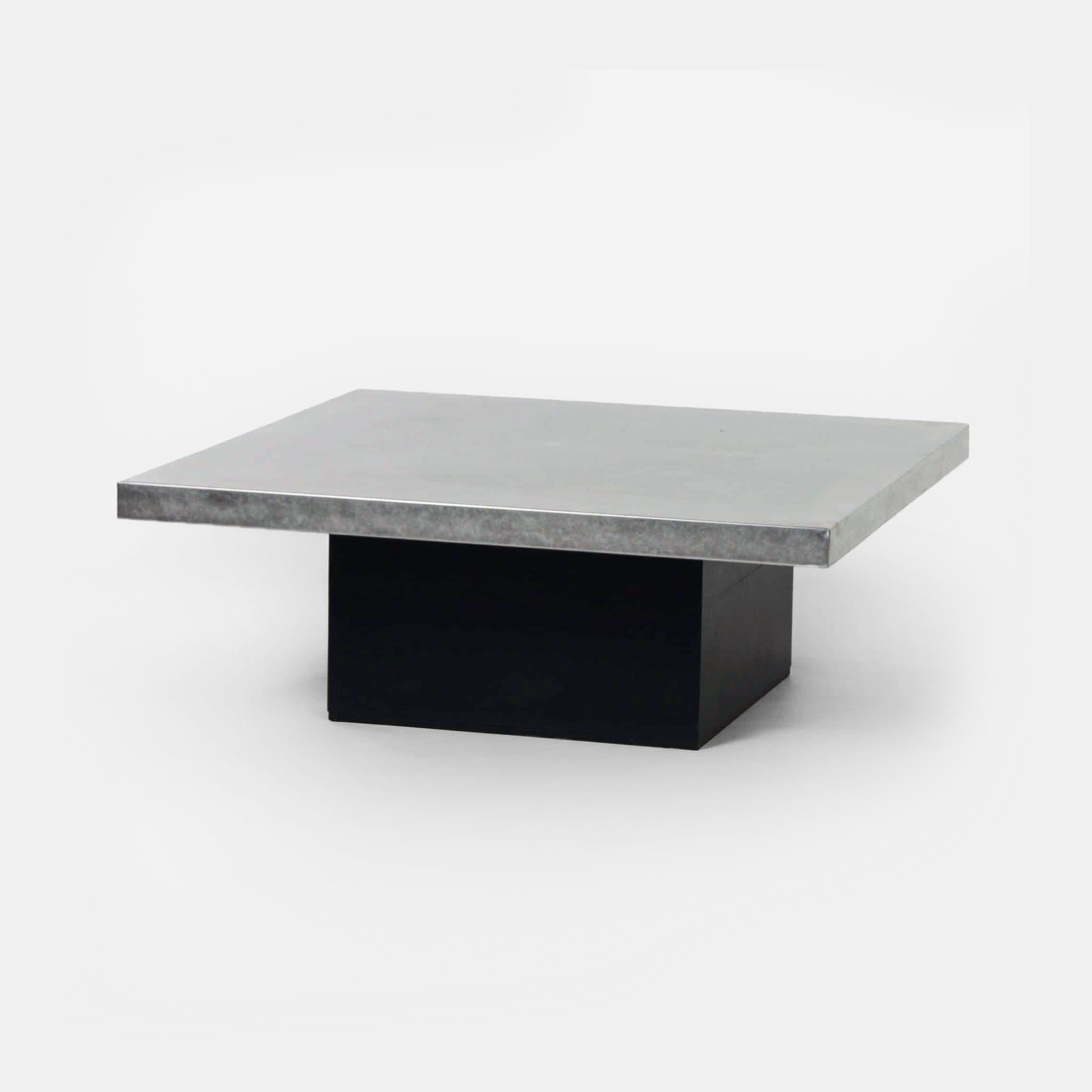 Coffee Table with Etched Metal Top by Heinz Lilienthal, 1970s