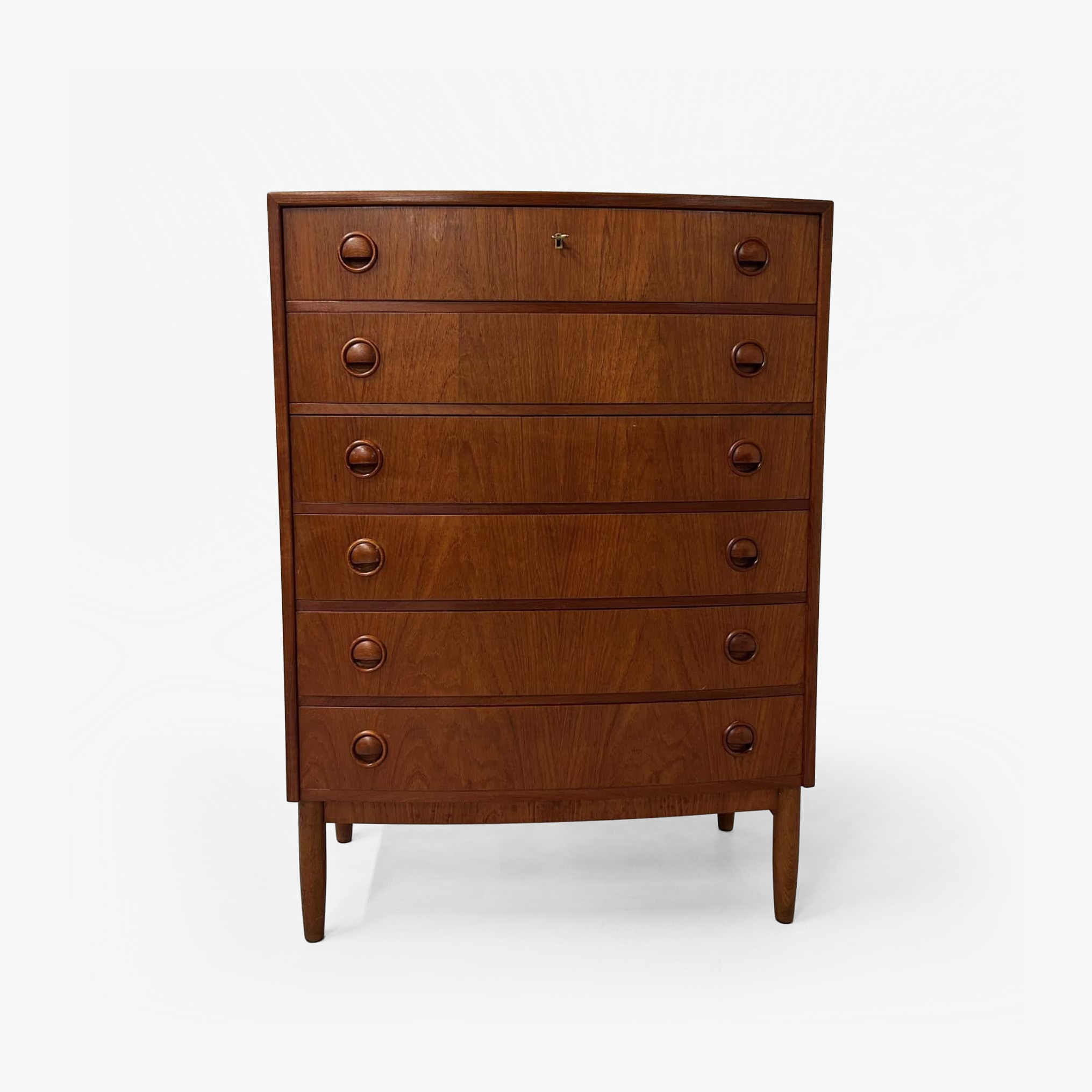 Danish Curved Chest of Drawers, 1960s | Teak (2nd)