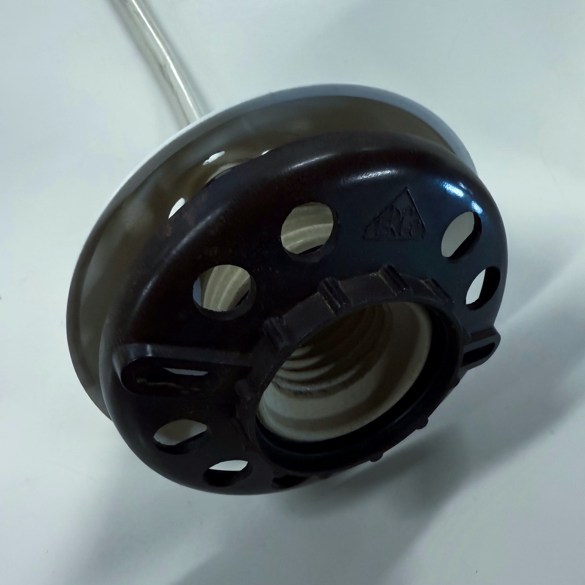 Vintage Pendant Lamp in Spun Satin Glass by Erco from the 60s