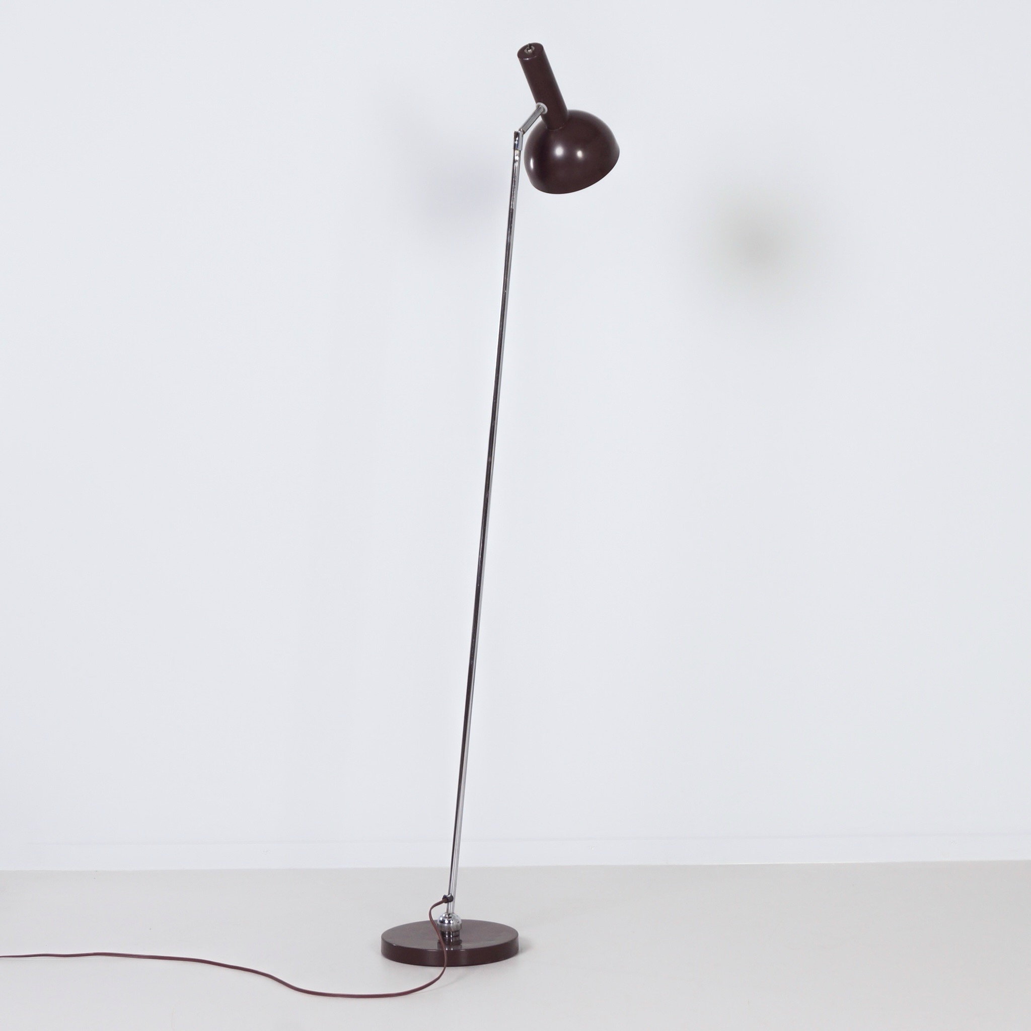 Brown Adjustable Floor Lamp by Busquet for Hala 1960s
