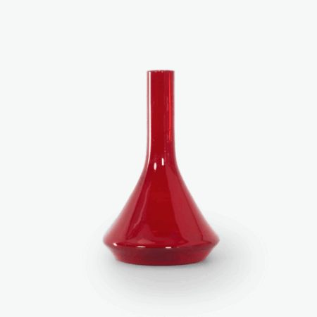 Red Vase from the Industrial Series by A.D. Copier for Glasfabriek Leerdam, 1960s | Largest Version