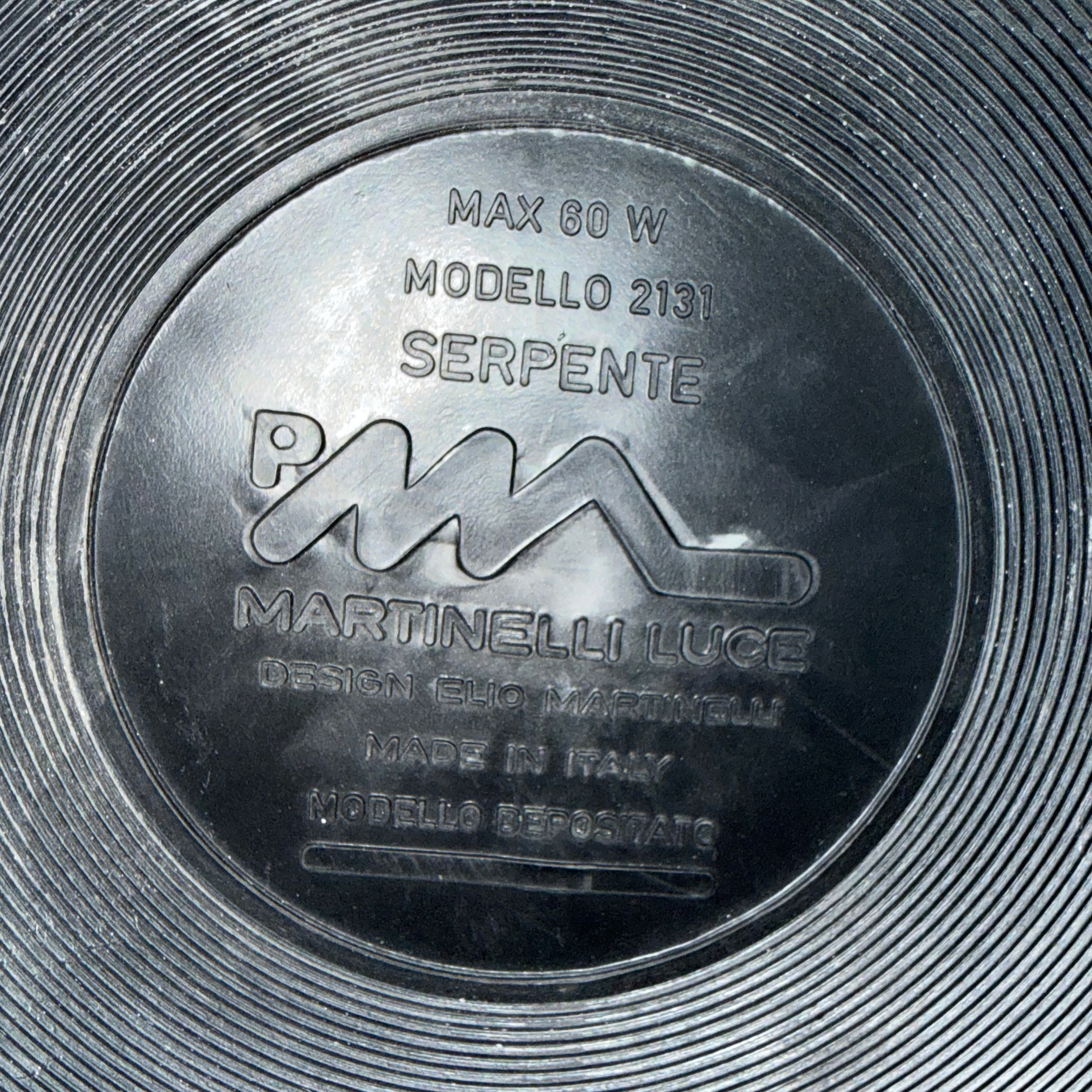 Serpente floor lamp by Elio Martinelli for Martinelli Luce, 1970s in white