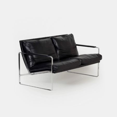 Ball Model 1300 floor lamp by Benny Frandsen from the 70s with single brushed aluminum shade