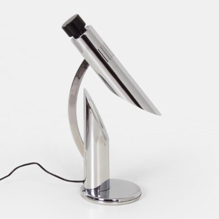 Tharsis table lamp by Luis Pérez de la Oliva for Fase, 1973 in chrome, adjustable