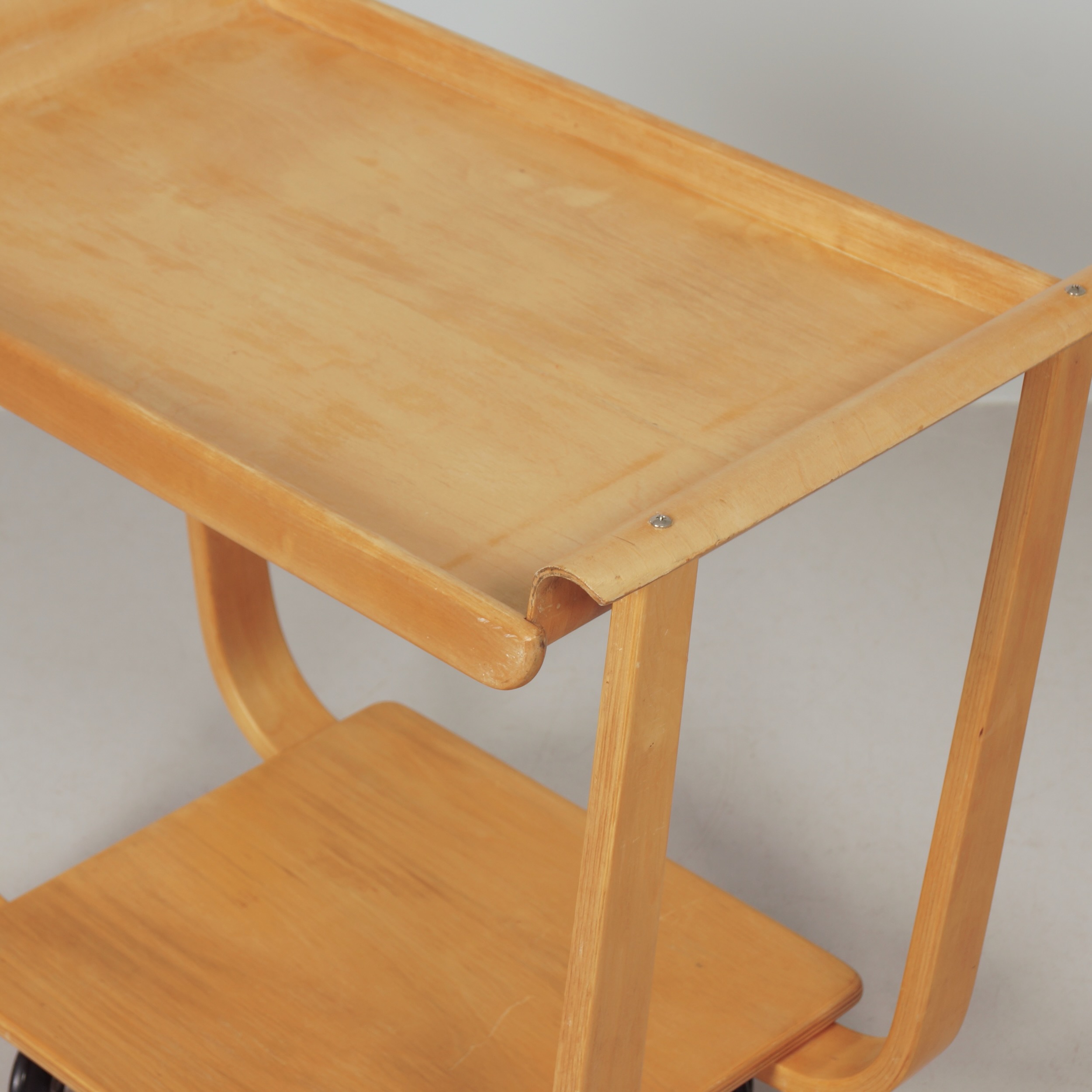 Serving trolley Rolo model PB01 by Cees Braakman for UMS Pastoe, 1950s, in birch wood