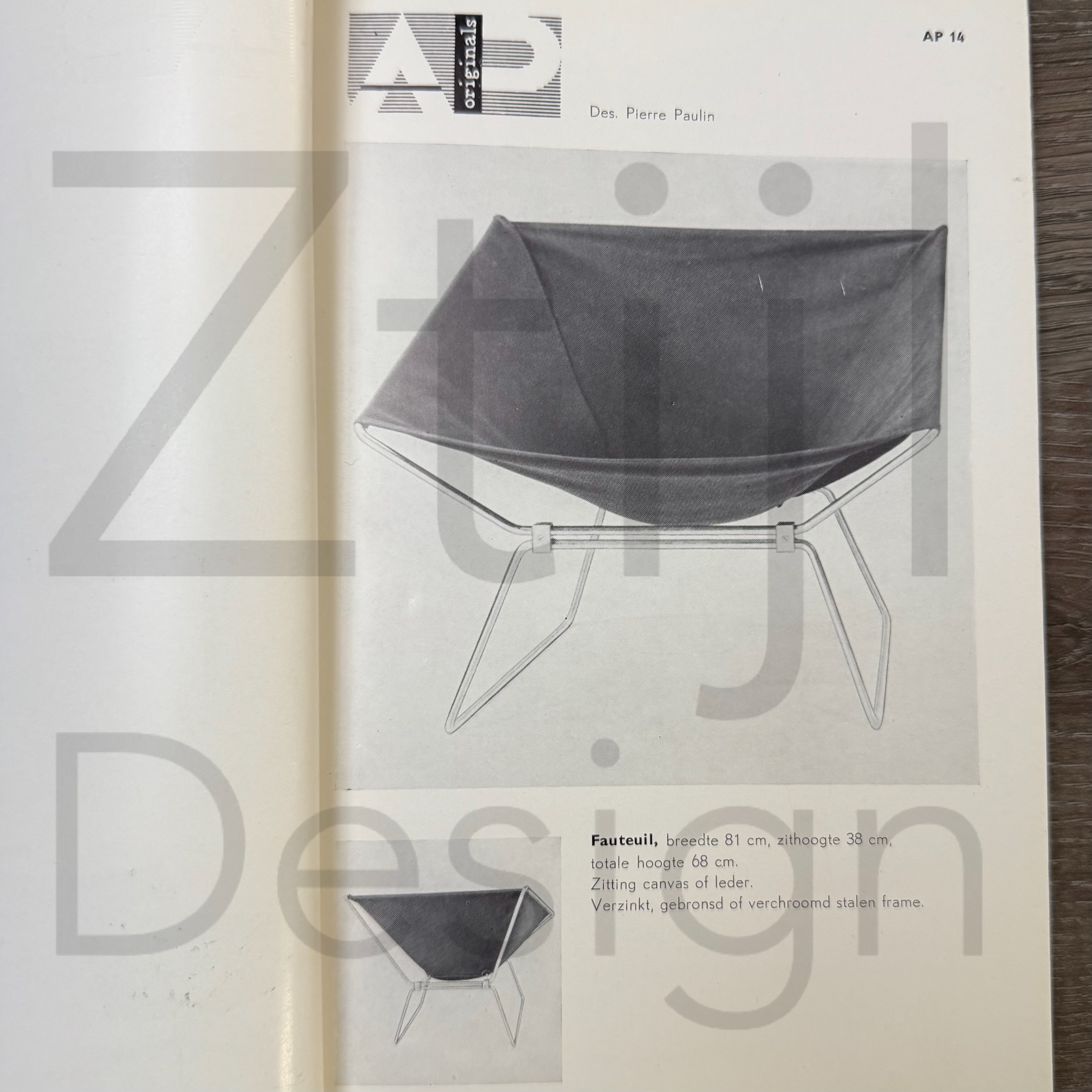 Anneau AP-14 armchairs by Pierre Paulin for A. Polak, 1960s, set of two in natural saddle leather