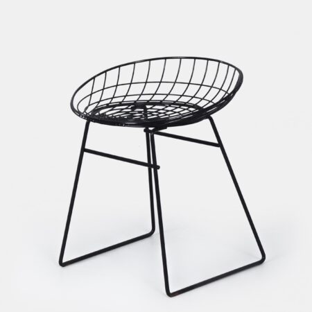 Black Pastoe KM05 wire stool – Braakman & Dekker