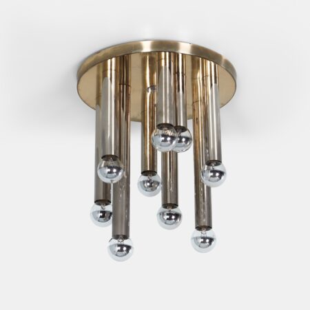 Brass wall and ceiling lamp model 2165 by S.A. Boulanger, 1970s