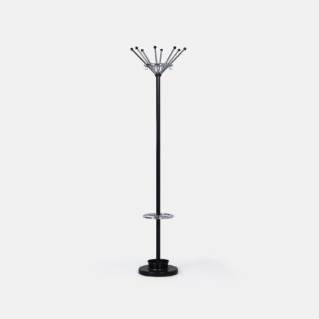 Coat rack Gispen 1016 by W.H. Gispen for Dutch Originals, 2010s – Chrome & Black Steel