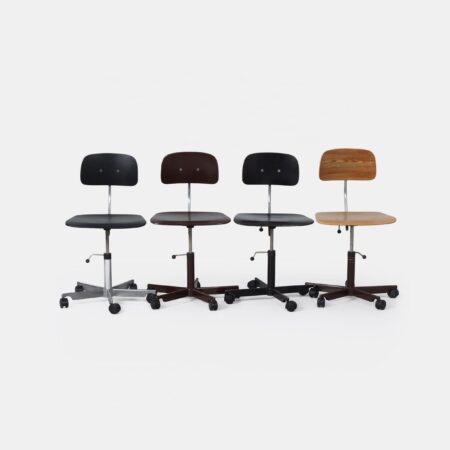 Kevi office chairs by Jørgen Rasmussen for KEVI A·S, set of 4, 1970s – Adjustable