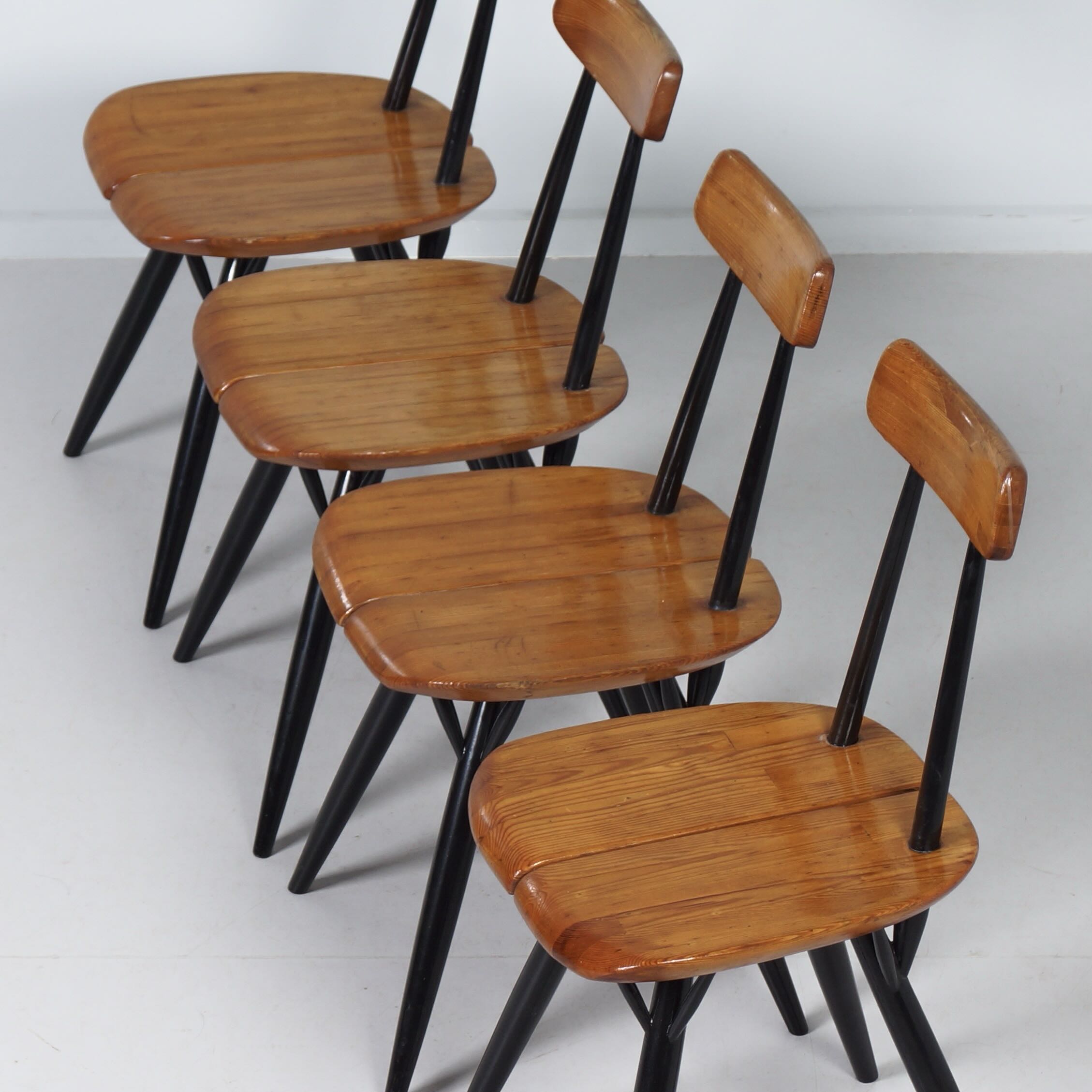 Pirkka Dining Set by Ilmari Tapiovaara for Asko & Laukaan Puu, 1950s