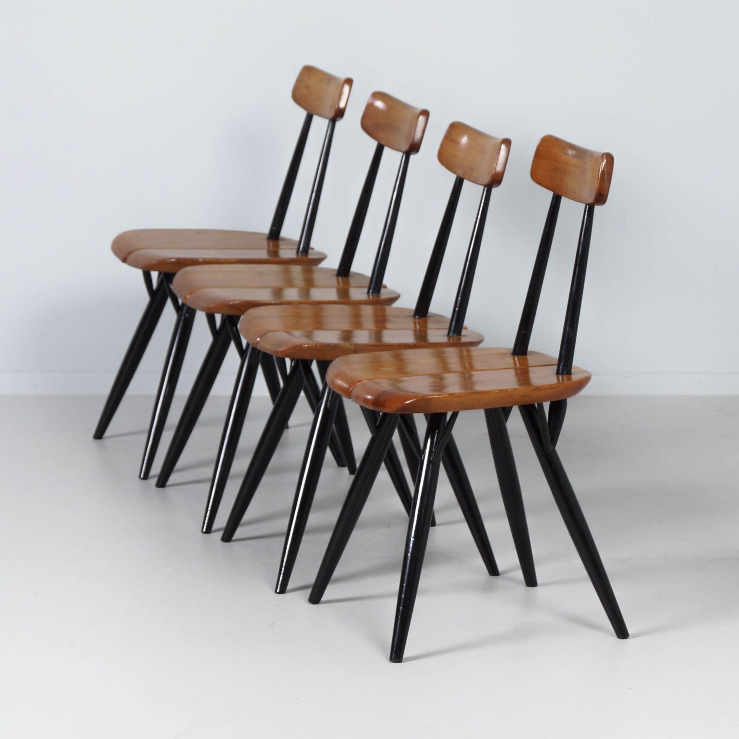 Pirkka Dining Set by Ilmari Tapiovaara for Asko & Laukaan Puu, 1950s