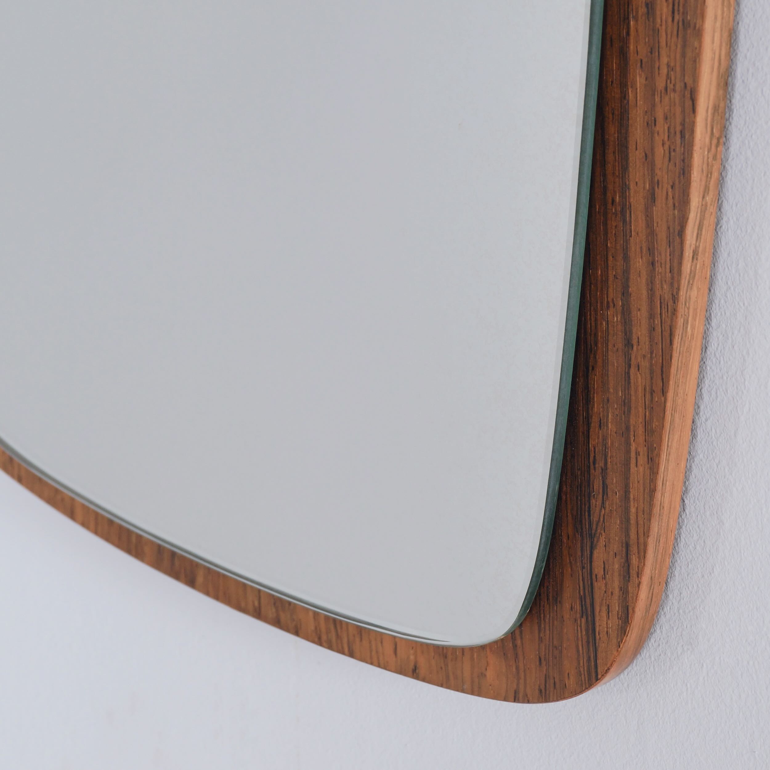 Danish Wall Mirror in Teak, 1960s