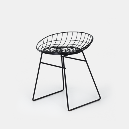 Black Pastoe KM05 wire stool – Braakman & Dekker