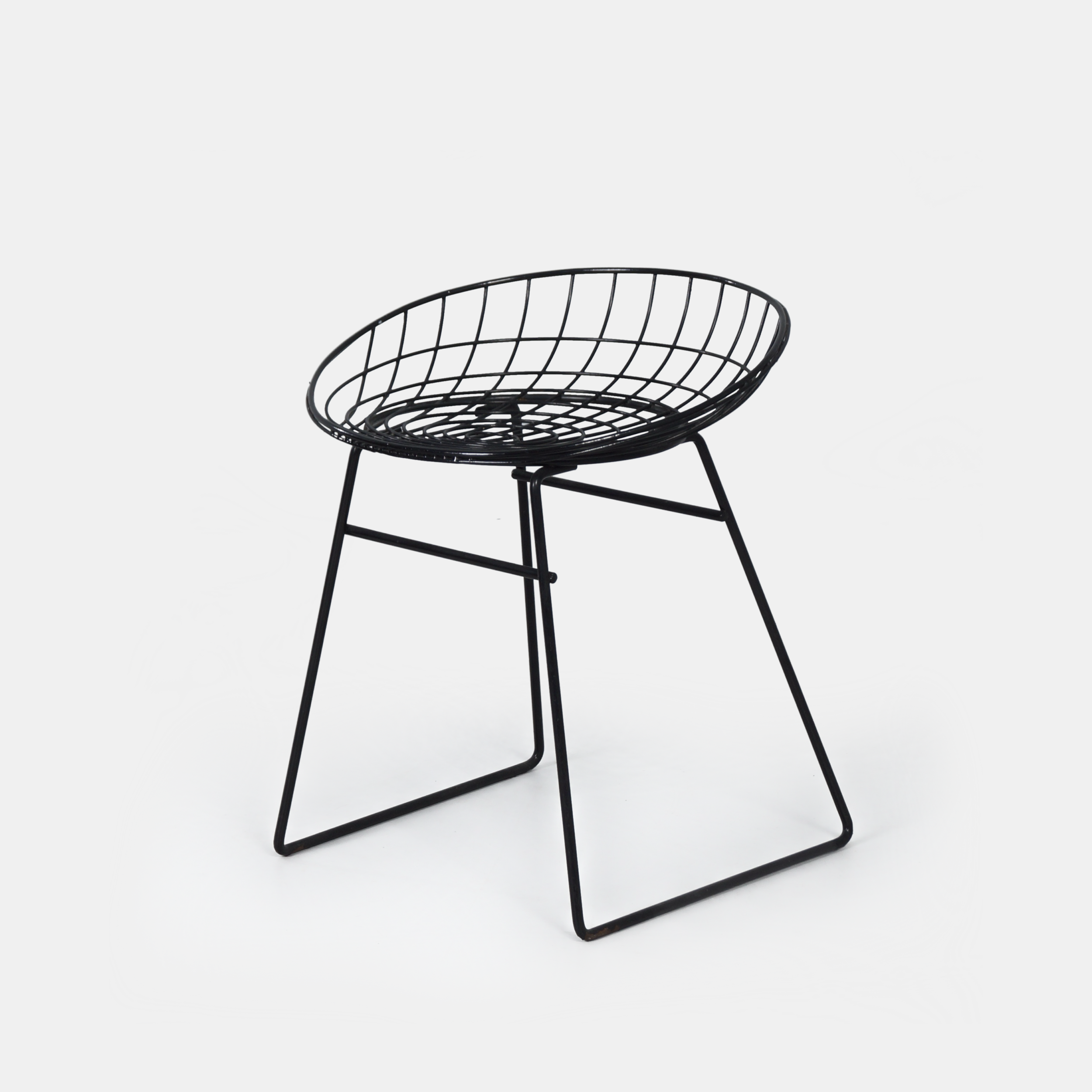 Black Pastoe KM05 wire stool – Braakman & Dekker