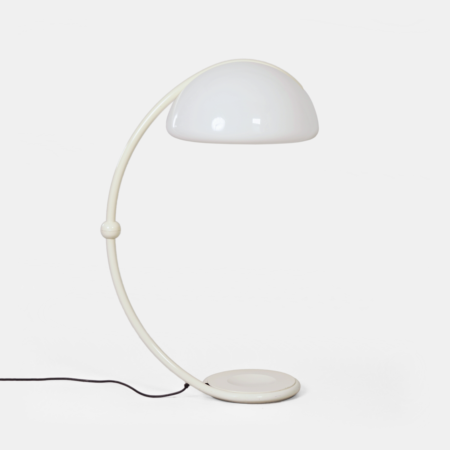 Serpente floor lamp by Elio Martinelli for Martinelli Luce, 1970s in white