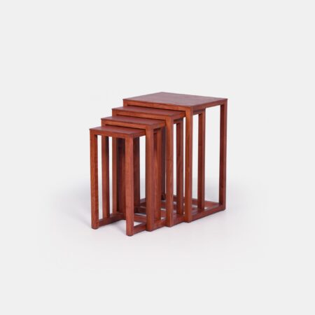Nesting tables by Josef Hoffmann for Wittmann, 1980s - Ash wood